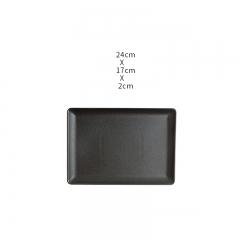 Rectangular flat plate-pure black