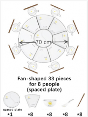 33 Pieces (spaced plate)