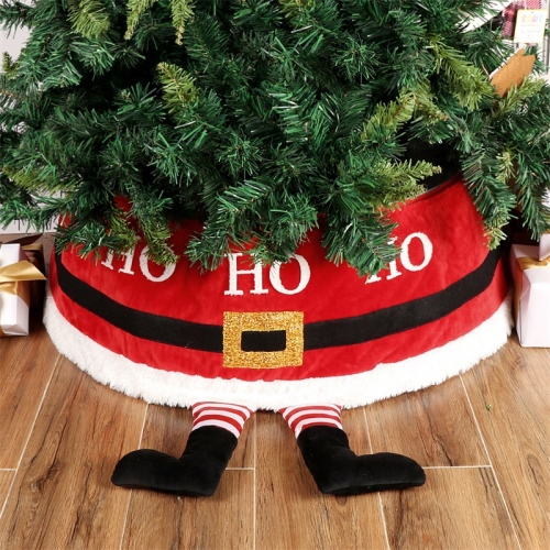 New Arrivals Christmas Tree Skirt Christmas Party Decoration Santa Claus Feet Christmas Tree Base Apron