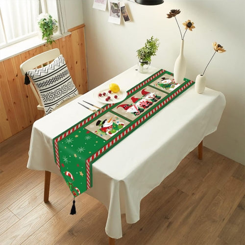 New Christmas supplies Europe and the United States Christmas party decorations shaped table flag potluck tablecloth table runner