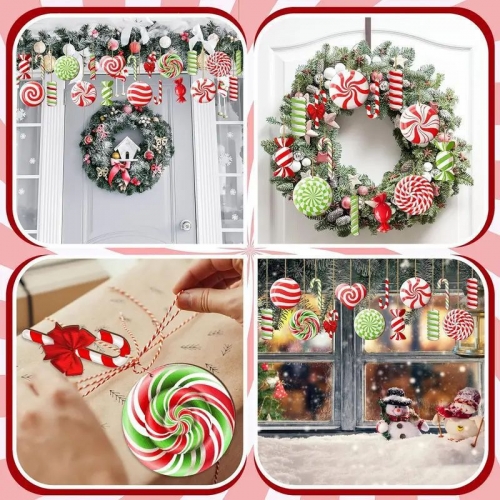 Christmas 20 Piece Candy Wooden Set Decorations Party Decoration Supplies Home Decor Can Love Gifts