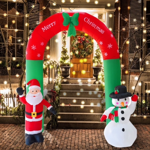 Christmas yard decoration venue decoration props inflatable Christmas arch Santa Claus snowman