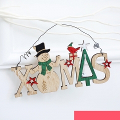 Christmas Alphabet Door Hanging - Snowman