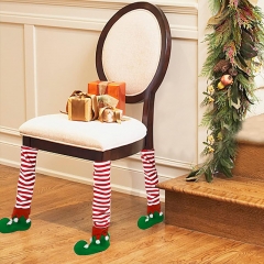 Christmas chair green foot cover