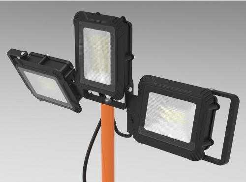 GINLITE Rechargeable LED Work Light 3-headed Series 40W