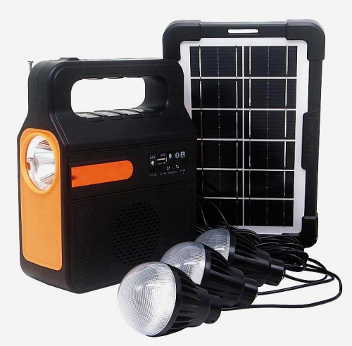 GINLITE Small Solar Lighting Music System GL-LM3609