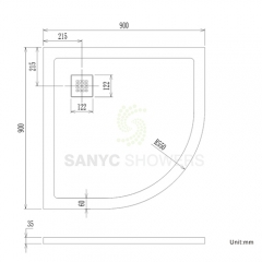 Bathroom Acrylic Shower Tray Hot Selling High Quality