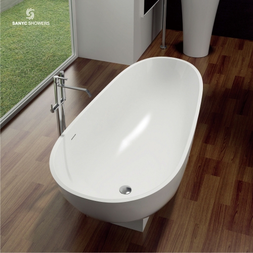 Solid surface bathtub