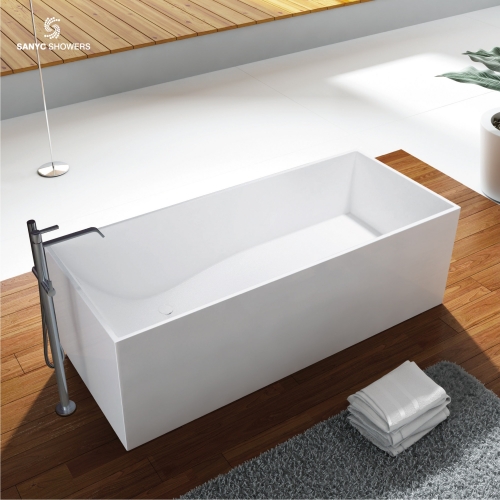 Solid surface bathtub