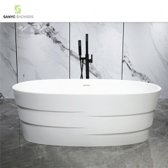Factory Wholesale solid surface white bathtub luxury bathroom bath Freestanding tubs SC1141