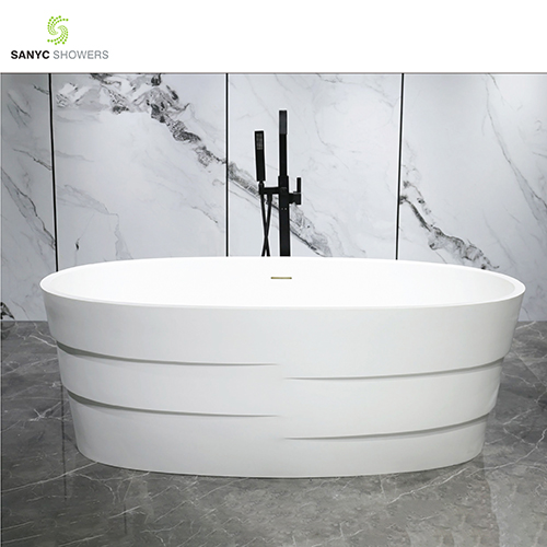 Factory Wholesale solid surface white bathtub luxury bathroom bath Freestanding tubs SC1141