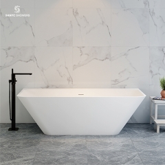 Artificial Stone White Acrylic Solid Surface Bathtub SC1114