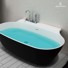 Japanese contemporary marble stone luxury freestanding bathroom bathtub SC1119