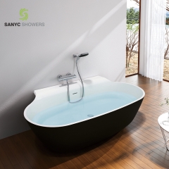 Japanese contemporary marble stone luxury freestanding bathroom bathtub SC1119