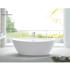Oval Shape Eco Friendly Natural Marble Bathtub Freestanding Bathtub Manufacturer Solid Surface Stone Bath Tub SC1118