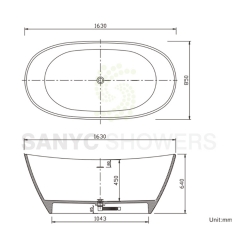 Oval Shape Eco Friendly Natural Marble Bathtub Freestanding Bathtub Manufacturer Solid Surface Stone Bath Tub SC1118