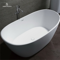 Oval Shape Eco Friendly Natural Marble Bathtub Freestanding Bathtub Manufacturer Solid Surface Stone Bath Tub SC1118