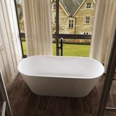 factory direct Hot Sale Solid Surface Bathtub Resin Stone Freestanding Bath Tub for bathroom