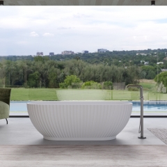 customized bathroom free standing acrylic solid surface bath tub black transparent resin bathtubs