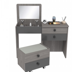 Nordic Modern Vanity Cheap Bedroom Set Mirrored Dresser