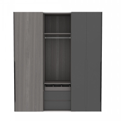 Two Sliding Door Storage Wardrobe Closet