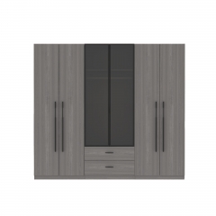 Bedroom Four 4 Doors Wood Cabinet Wardrobe With big Storage