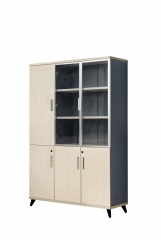 Office Storage Glass Door Bookcase