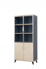 Office Storage Glass Door Bookcase