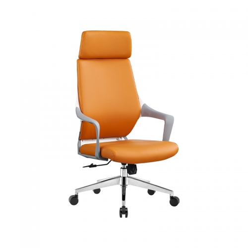 Aluminum Alloy Foot Functionality Protecting Waist Office Mesh And Leather Chair