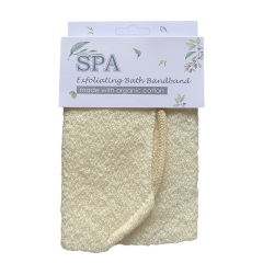 Organic Cotton Exfoliating Stretch Bath Back Band, Wash Cloth