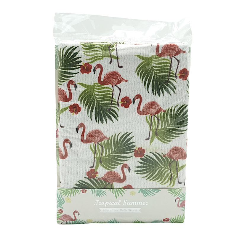 Tropical Summer Microfiber Bath Towel