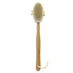 Bamboo Wet or Dry Body Brush, Shower Bath Brush, Body Scrubber