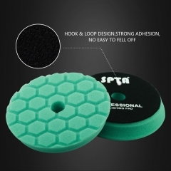 SPTA Hex-Logic Pads Car Detailing Sponge Buffing Polishing Waxing Pads for DA/RO Car Polisher