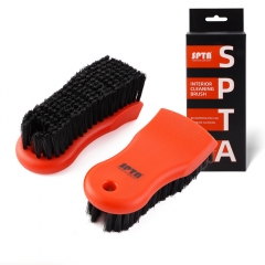 SPTA Car Cleaning Brush Fabric Brush Nylons Handle Auto Upholstery Cleaning Brush