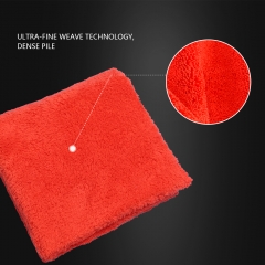 SPTA 600 GSM Edgeless Double Side Coral Velvet Towel for Car Interior Cleaning