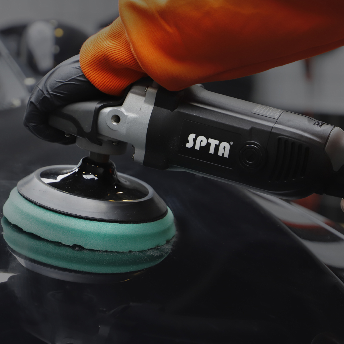 SPTA 3inch Electric Car Detail Polisher, Rotary Poliher with M14