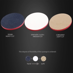 Multi Size Hook and Loop Denim Orange Peel Removal Pads