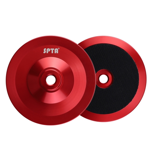 5 Inch(130mm) Red Premium Aluminum Car Detailing Backing Plate Buffing Grinding Wheel