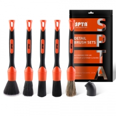 SPTA Direction Adjustable Head Brush Car Interior Detail Brush Set