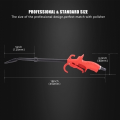 SPTA Plastic Steel High Pressure Dust Blow Gun Air Gun Air Blow Long Gun Air Jet Gun Engine Cleaning Tool