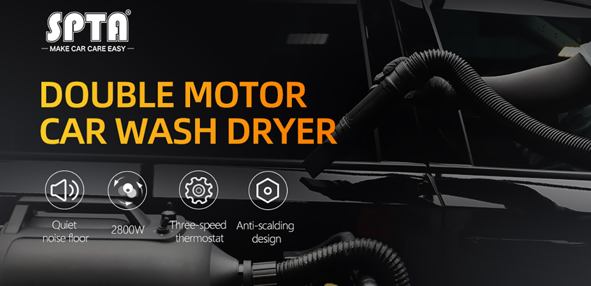  SPTA Air Cannon Car Dryer Blower, 3000W Auto Car Wash