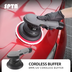 SPTA New 12V Cordless Buffer Polisher with 2pcs Batteries Variable Speed Polisher for waxing