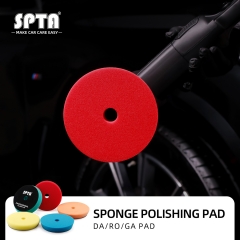 SPTA Beveled Flat Pads Polishing Sponge Pads Buffing Pads Car RO/DA Polisher Machine Pad for Car Detailing
