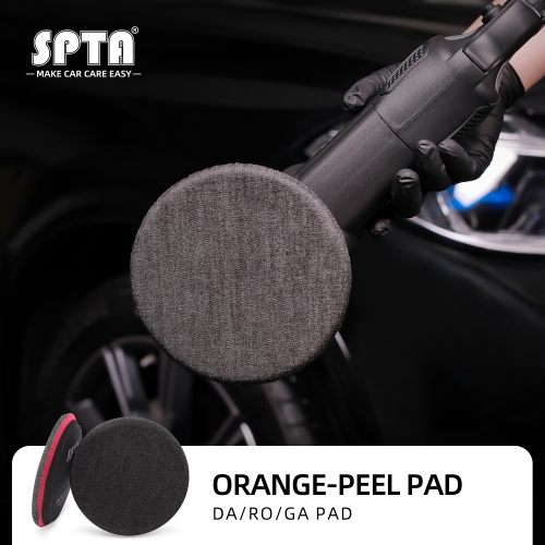 SPTA 5 inch (125mm) 2000# Premium Denim Pad Orange Peel Removal Polishing Pad For Car Polisher
