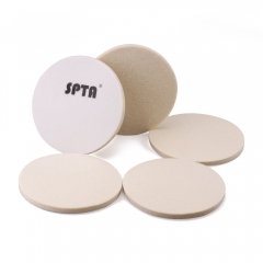 SPTA Car Glass Polishing Pad Wool Felt Polishing Pad Flocking Hook & Loop Backer For Random Orbital Polisher