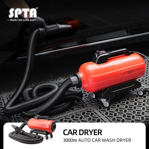 SPTA New 3000W Double Motor Car Air Blower Auto Detailing Dryer Blower