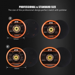 SPTA Backer Backing Plate Pad 5inch/6inch Hook&Loop For Air Sander Dual Action Car Polisher Buffing