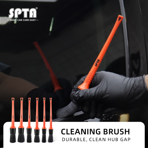 SPTA PP & Boar Hair Car Wash Car Detailing Mix Brush Set Auto Car Cleaning Detailing