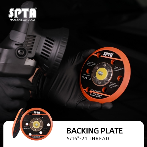SPTA Backer Backing Plate Pad 5inch/6inch Hook&Loop For Air Sander Dual Action Car Polisher Buffing