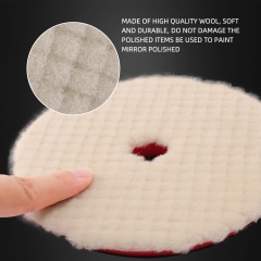 SPTA Japanese Style Square Surface Wool Polishing Pad for Auto Detailing Heavy Cutting